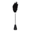 Toyz4lovers Βίτσα με Φτερό Whippy Touch Toyz4lovers Μαύρη Μαστίγια & Paddles