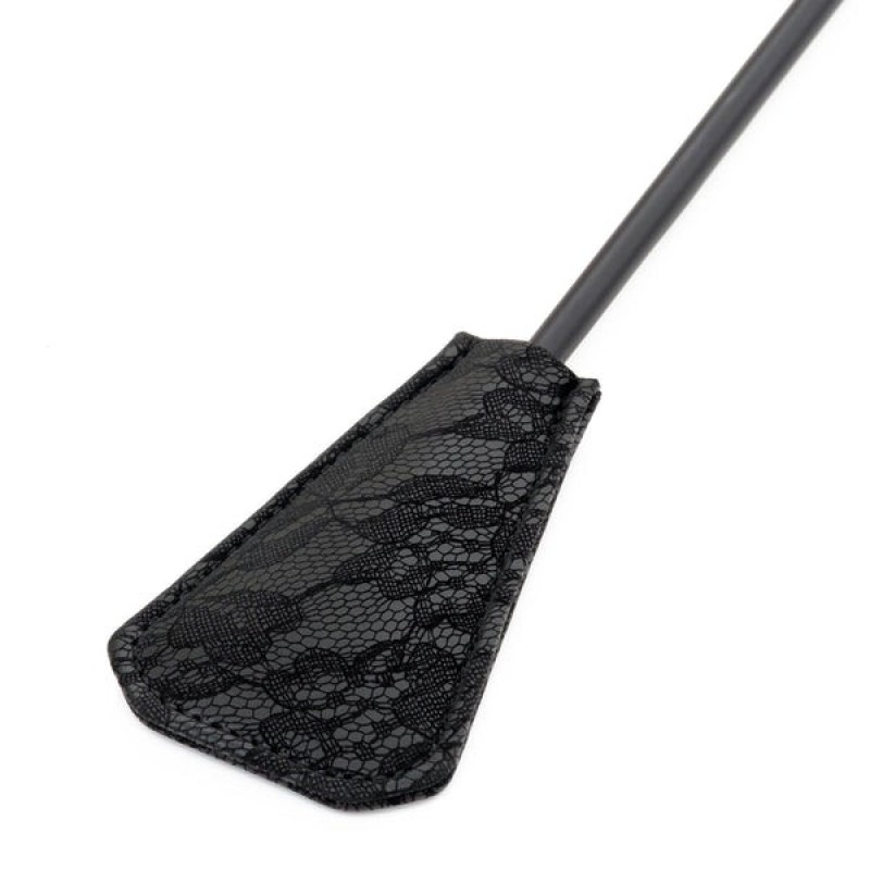 Toyz4lovers Βίτσα με Φτερό Whippy Touch Toyz4lovers Μαύρη Μαστίγια & Paddles