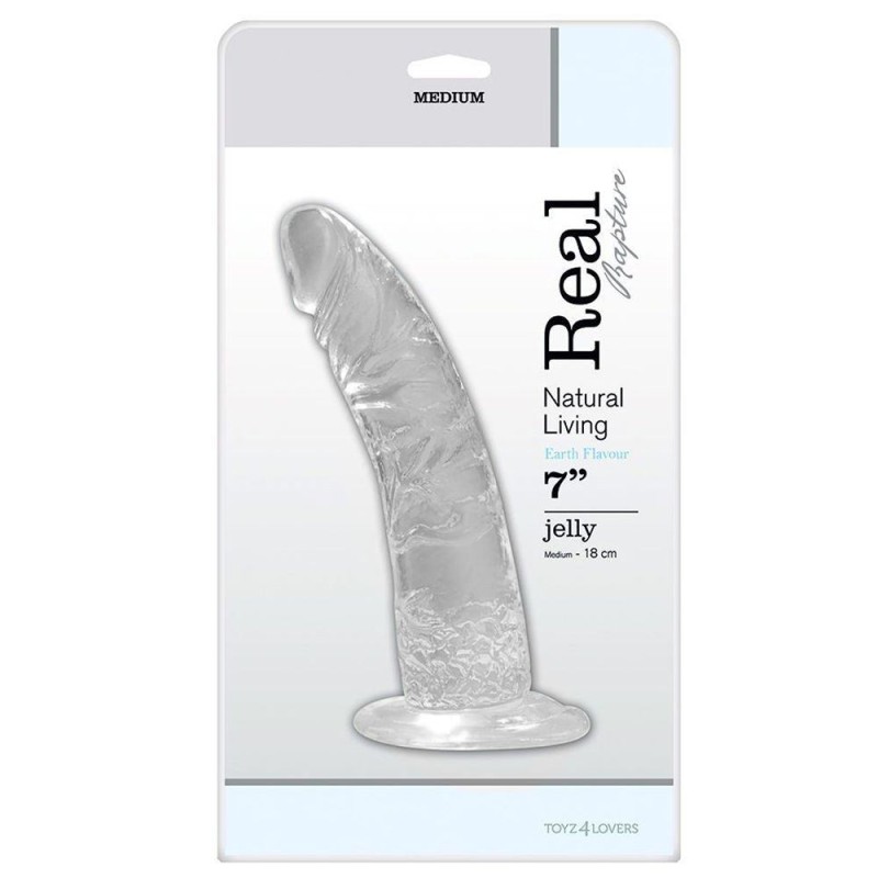 Toyz4lovers Jelly Dildo Toyz4lovers Real Rapture 18cm Διαφανές Jelly