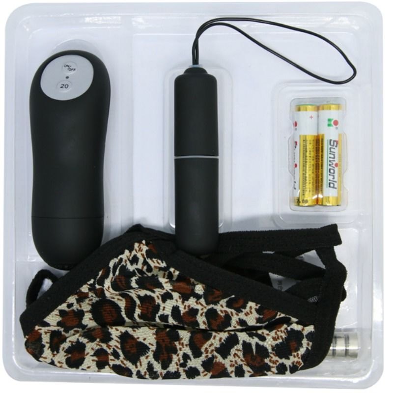 Baile Vibrating Panties Baile Wild Butterfly Animal Print Strings