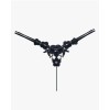 Floral Embroidery String with Pearl Chain Black Love Market Floral Embroidery String with Pearl Chain Black Strings
