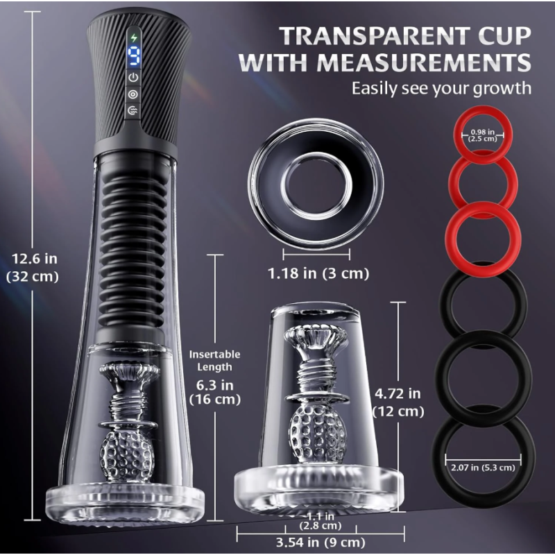 Electric Penis Pump 3 in 1 STD Black STD Electric Penis Pump 3 in 1 STD Black Penis Pumps