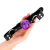 Ball Gag KINK Double Rivet Purple