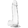 Jelly Dildo με Όρχεις XRAY 20cm Διαφανές XRAY Jelly Dildo με Όρχεις XRAY 20cm Διαφανές Jelly