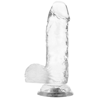Jelly Dildo with Balls XRAY 15.5cm Clear