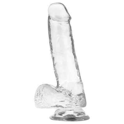 Jelly Dildo with Balls XRAY 18.5cm Clear