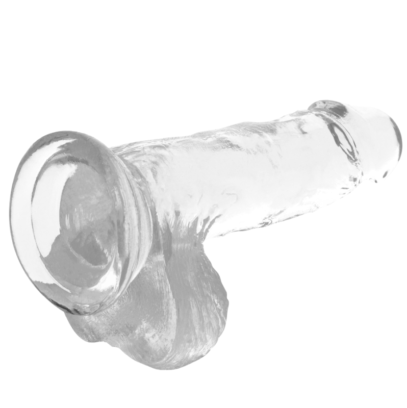 Jelly Dildo with Balls XRAY 15.5cm Clear