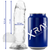 Jelly Dildo with Balls XRAY 15.5cm Clear Jelly Dildo with Balls XRAY 15.5cm Clear