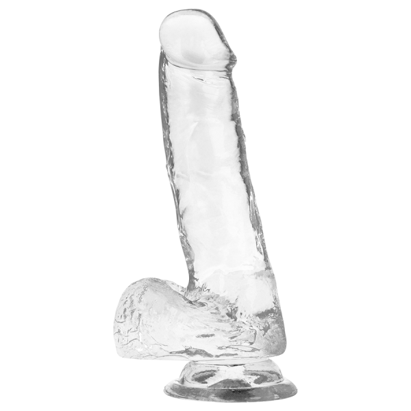 Jelly Dildo with Balls XRAY 18.5cm Clear