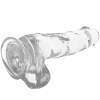 Jelly Dildo with Balls XRAY 18.5cm Clear