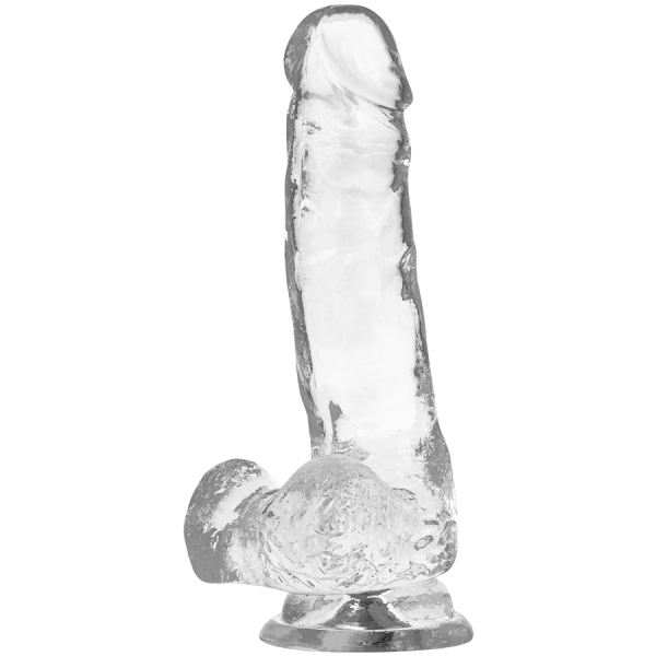 Jelly Dildo with Balls XRAY 18.5cm Clear