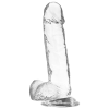 Jelly Dildo with Balls XRAY 20cm Clear