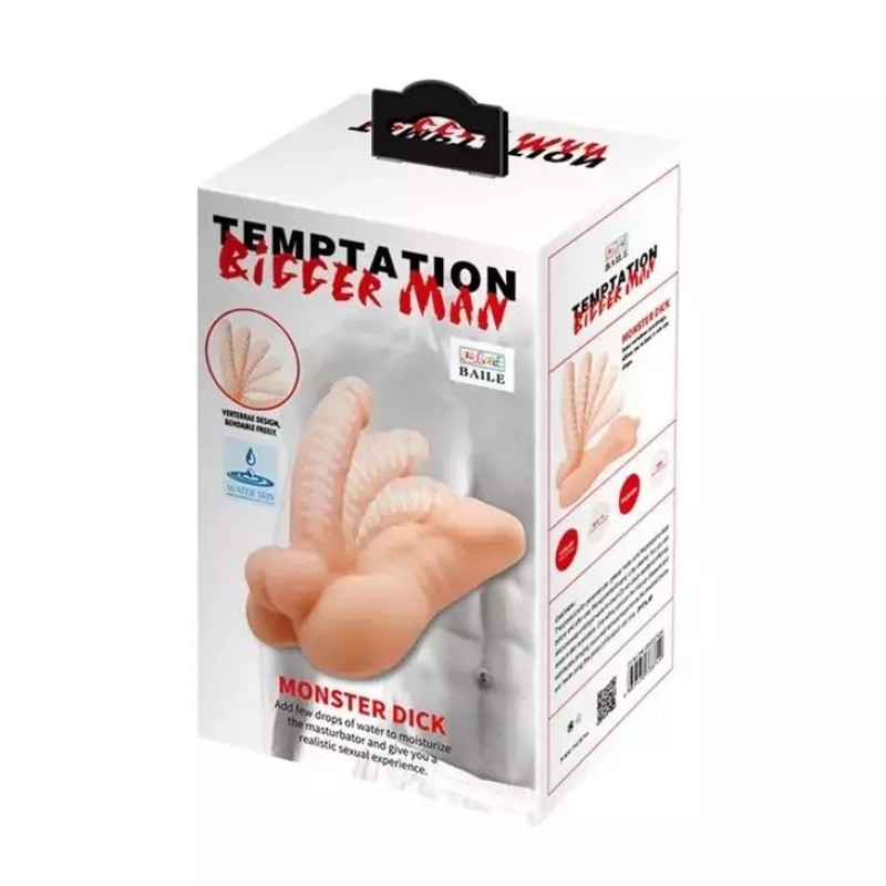 Baile Ρεαλιστικό Ανδρικό Ομοίωμα Baile Temptation Bigger Man Μπεζ Ομοιώματα