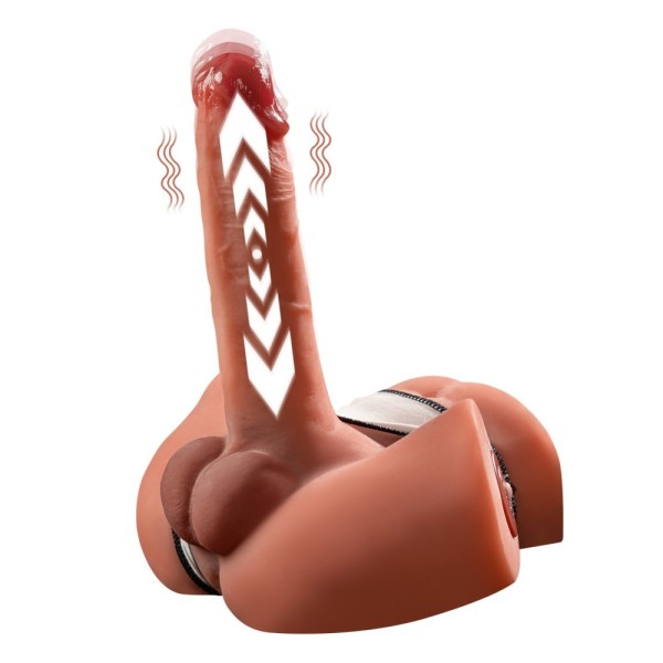 Ρεαλιστικό Ανδρικό Ομοίωμα με Thrusting Xise Zoe Μπεζ