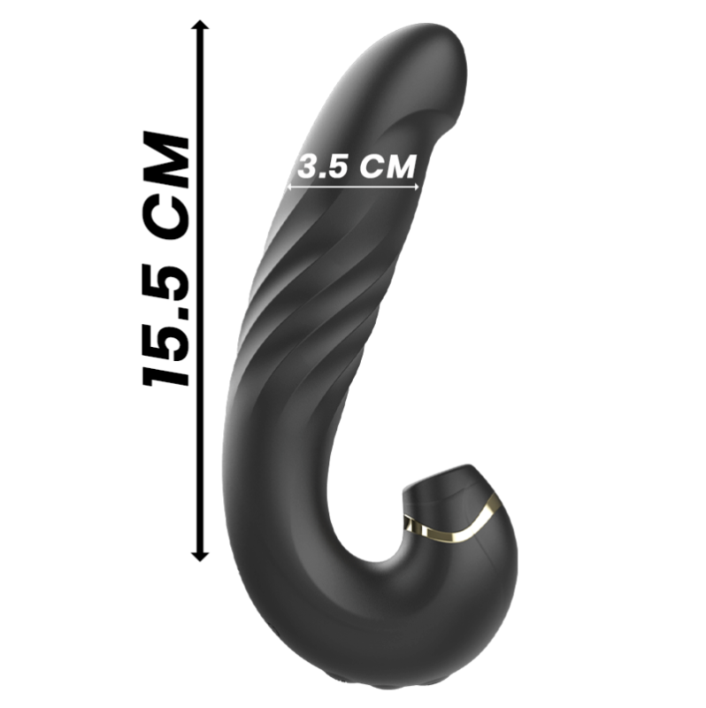 Clit & G-Spot Vibrator Ibiza Up&Down Black