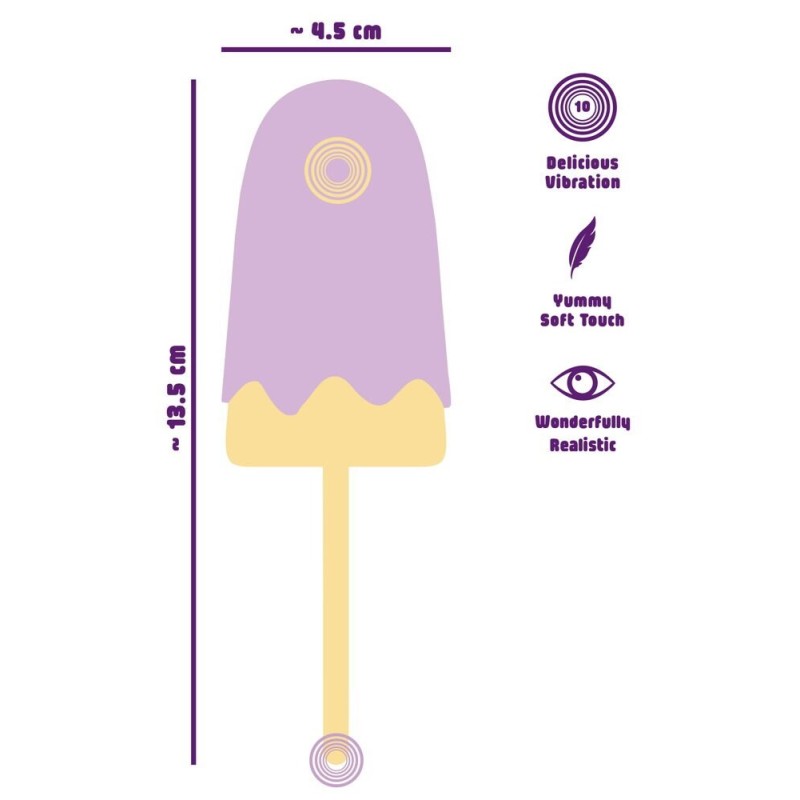 Clitoral Vibrator Vibrating Popsicle Purple Clitoral Vibrator Vibrating Popsicle Purple