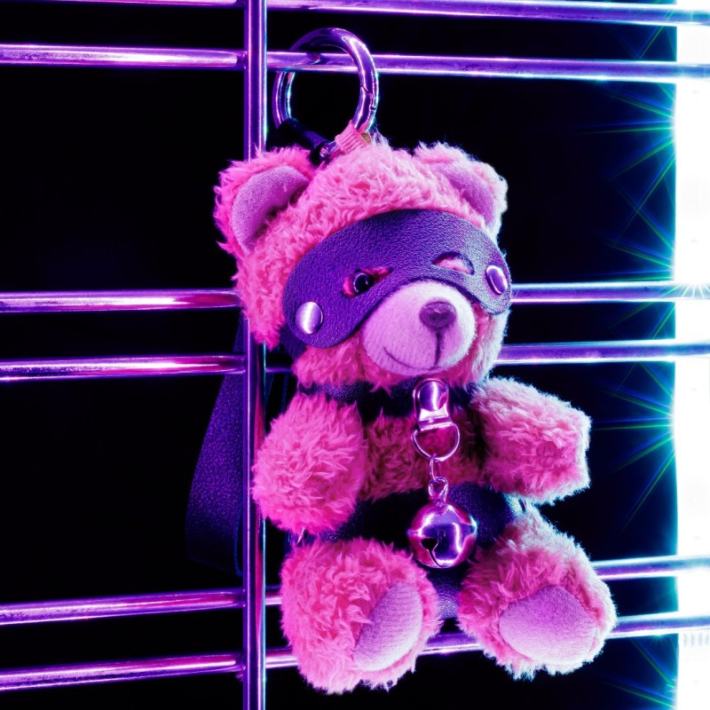 Crushito Bell Fetish Teddy Bear Keychain