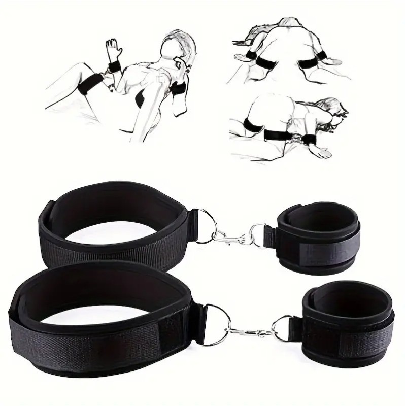 Hand Leg Cuffs Love Market Black