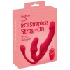 Γυναικείο Τριπλό Strapless Strap-On με Δόνηση You2Toys 23cm Κόκκινο You2Toys Γυναικείο Τριπλό Strapless Strap-On με Δόνηση You2Toys 23cm Κόκκινο Γυναικεία Strap-On