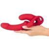 Γυναικείο Τριπλό Strapless Strap-On με Δόνηση You2Toys 23cm Κόκκινο You2Toys Γυναικείο Τριπλό Strapless Strap-On με Δόνηση You2Toys 23cm Κόκκινο Γυναικεία Strap-On