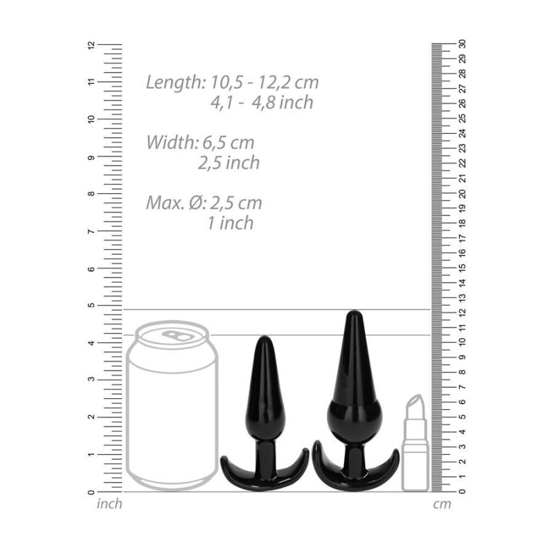 Sono Butt Plug Set Sono No. 80 Black Butt plug sets