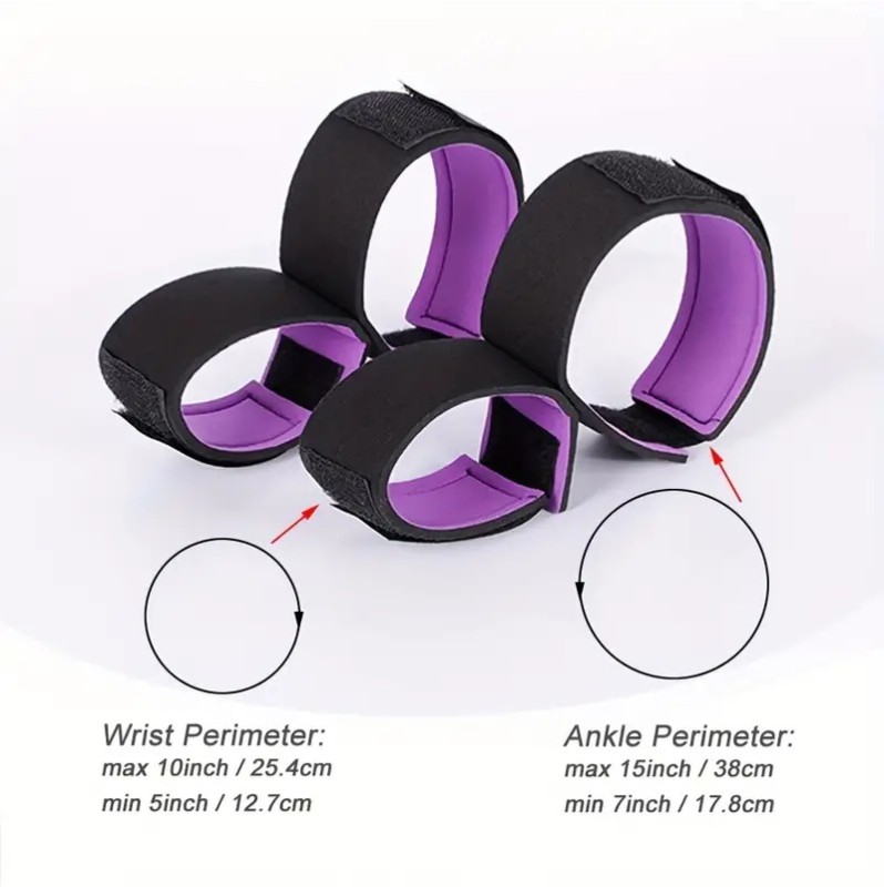 Hand Ankle Cuffs Love Market Purple