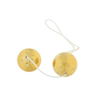 Plastic Vaginal Balls Seven Creations Gold  Plastic Vaginal Balls Seven Creations Gold