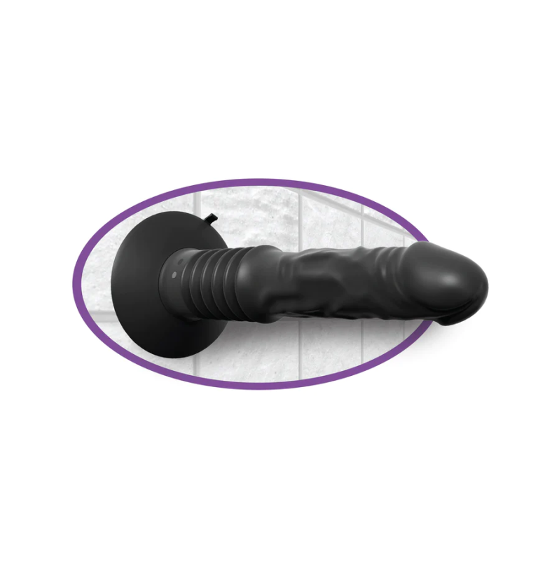 Realistic Vibrator Anal Fantasy Ass Fucker 21.5cm Black