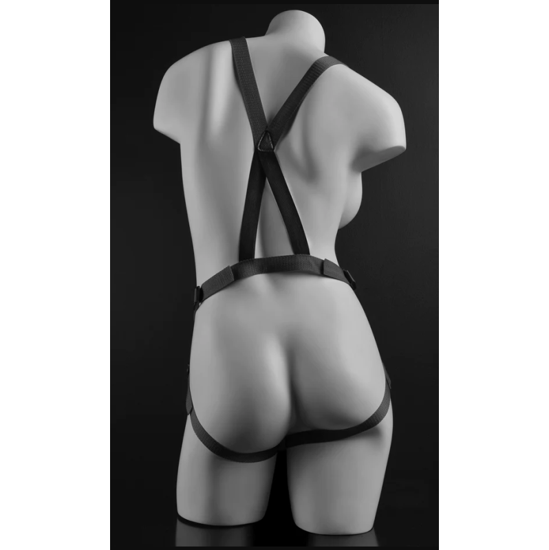 Strap-On με Dildo 18.4cm Dillio Suspender Harness Set Ροζ