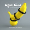 Δαχτυλίδια Πέους Σετ Crushious Triple Bead 3 τμχ Μαύρα Δαχτυλίδια Πέους Σετ Crushious Triple Bead 3 τμχ Μαύρα