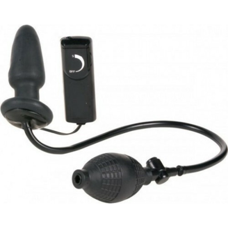 Vibrating Butt Plug  Seven Creations Fanny Hills Black