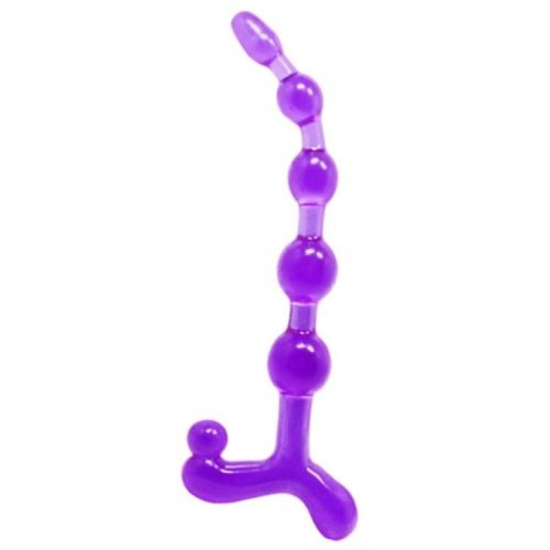 Baile Anal Beads Baile Bendy Twist Purple Anal Balls