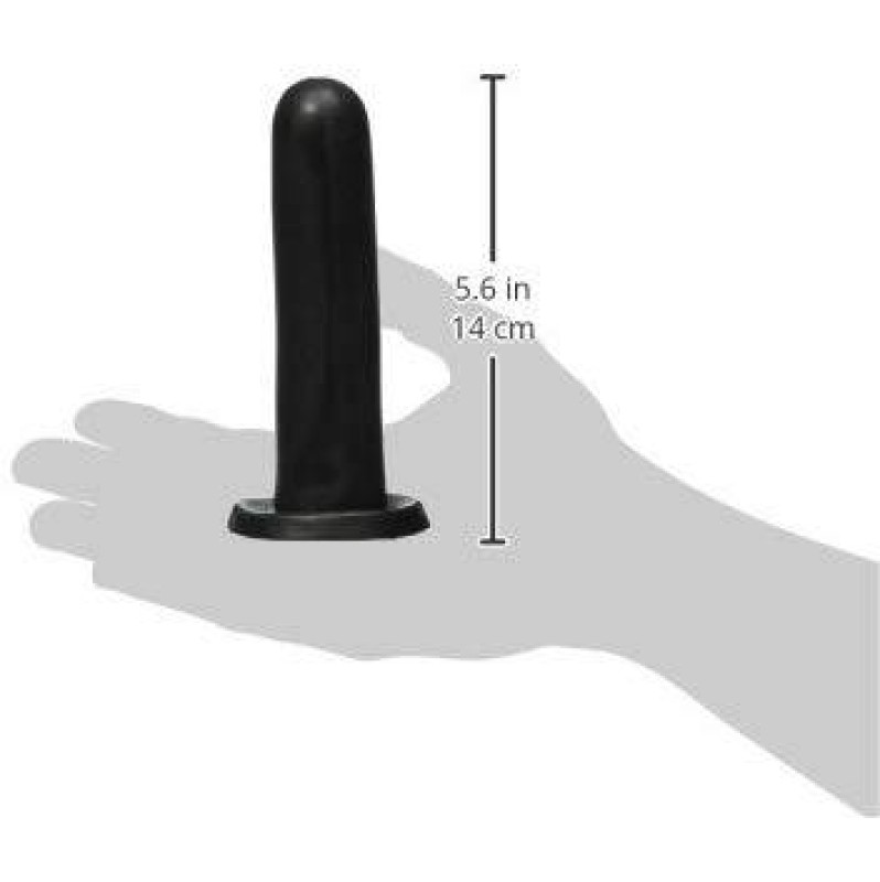 Πρωκτικό Dildo Basix Rubber Works Smoothy 6cm Μαύρο