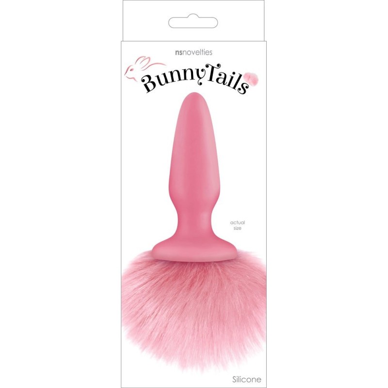 Πρωκτική Σφήνα με Ουρά Nsnovelties Bunny Tails Ροζ