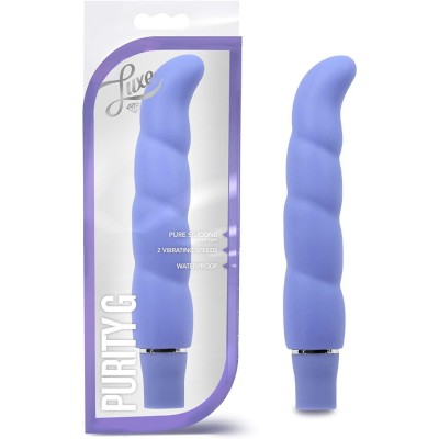 G-Spot Vibrator Blush Luxe Purity G Periwinkle Blue
