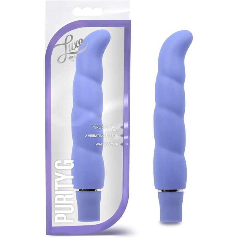 G-Spot Vibrator Blush Luxe Purity G Periwinkle Blue