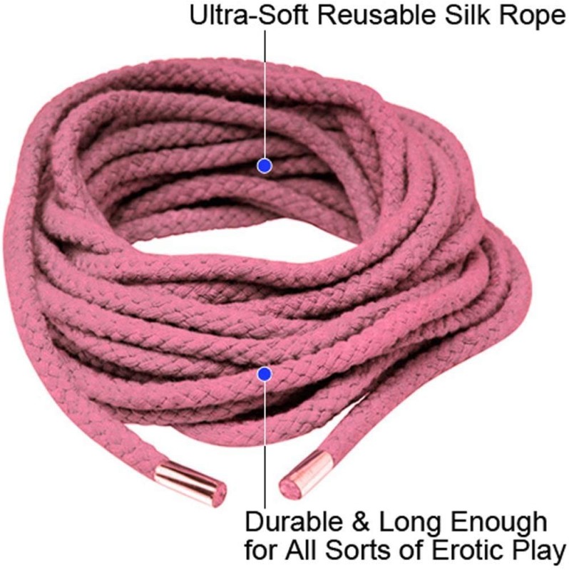 Japanese Silk Rope Fetish Fantasy Series Pink