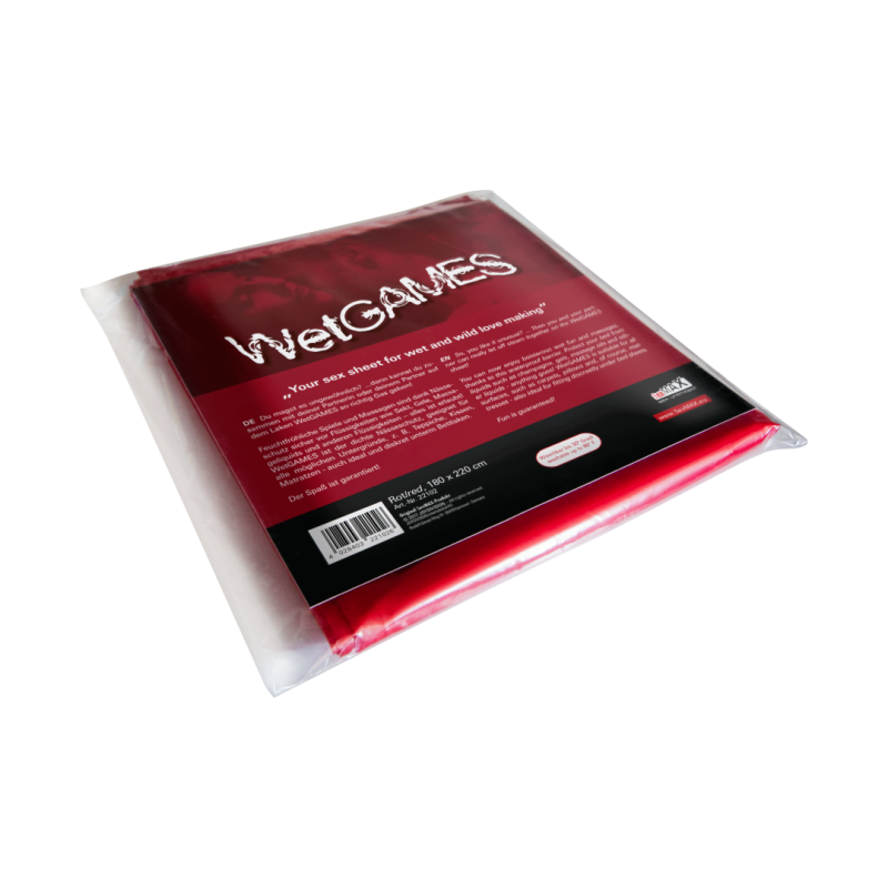 Joydivision Bed Sheet JoyDivision Wet Games 180cm x 220cm Red Wet Games
