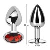 Butt Plug with Jewel Red Rubby Medium Afterdark Butt Plug with Jewel Red Rubby Medium Σφήνες