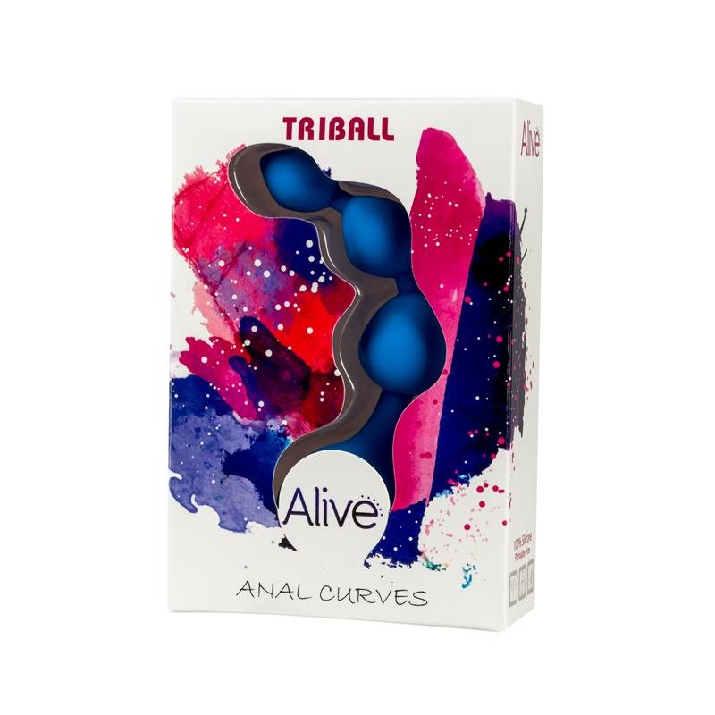 Πρωκτικές Μπίλιες Alive Anal Chain Triball Μπλε Alive Πρωκτικές Μπίλιες Alive Anal Chain Triball Μπλε Μπίλιες