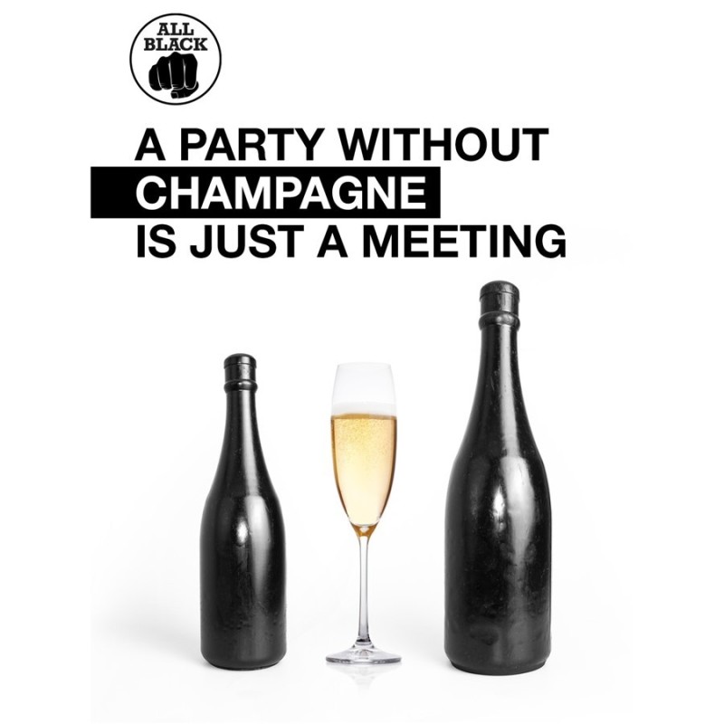 Dildo All Black AB90 Champagne Bottle Medium 34.5cm Black All Black Dildo All Black AB90 Champagne Bottle Medium 34.5cm Black Dildos
