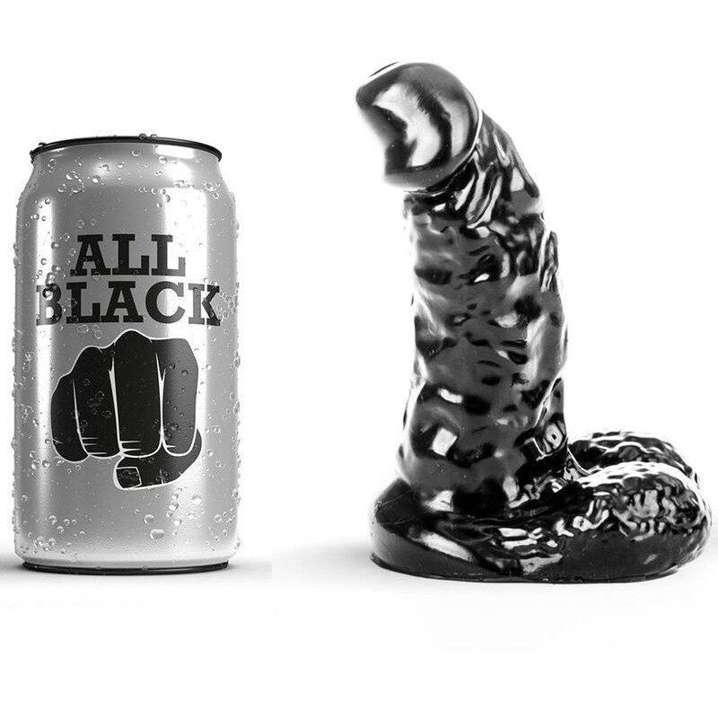 All Black Ρεαλιστικό Dildo All Black AB42 13cm Μαύρο Ρεαλιστικά