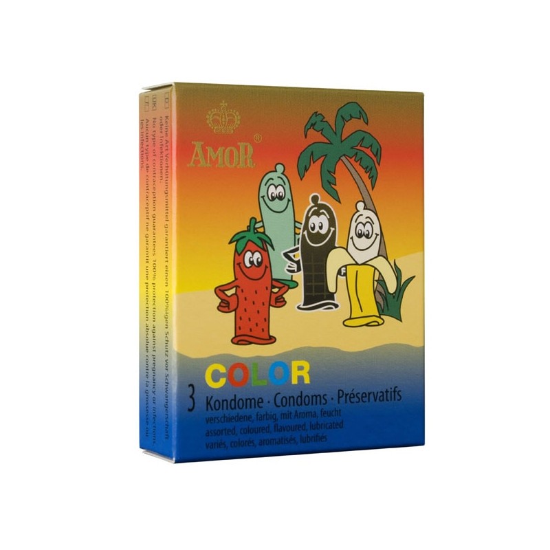Amor Condoms Amor Color 3pcs Condoms