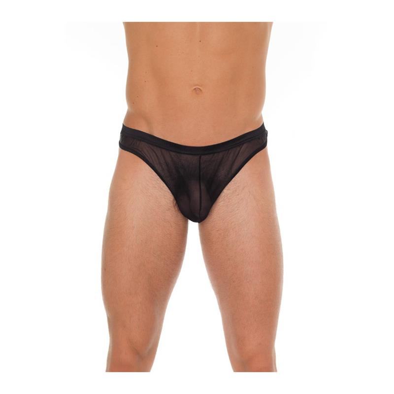 Amorable Ανδρικό Στρινγκ Amorable Fishnet Μαύρο Strings