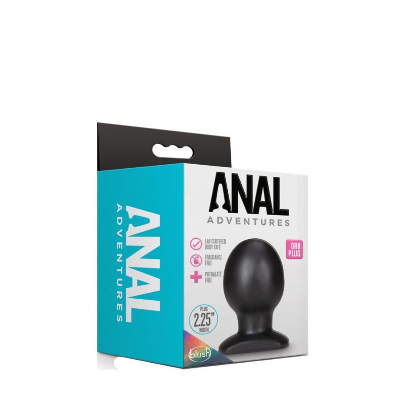 Butt Plug Anal Adventures Orb Plug Black Anal Adventures Butt Plug Anal Adventures Orb Plug Black Non-Vibrating butt plugs