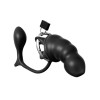 Anal Fantasy Cock Blocker with Plug Anal Fantasy Ass-Gasm Black Cock Cages