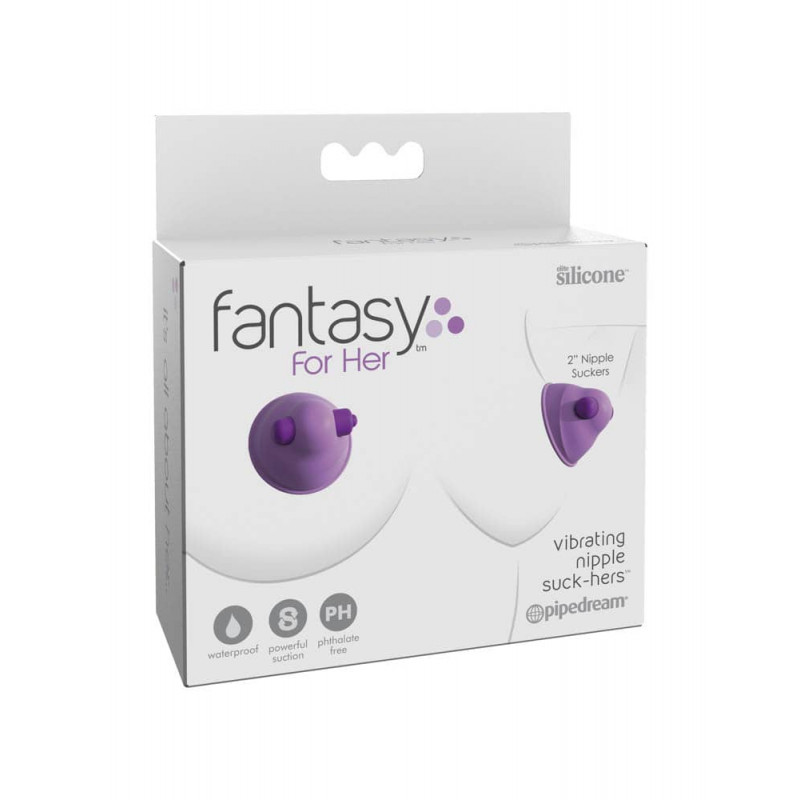 Fantasy For Her Αναρροφητές Θηλών με Δόνηση Fantasy For Her Μοβ Ρουφήχτρες