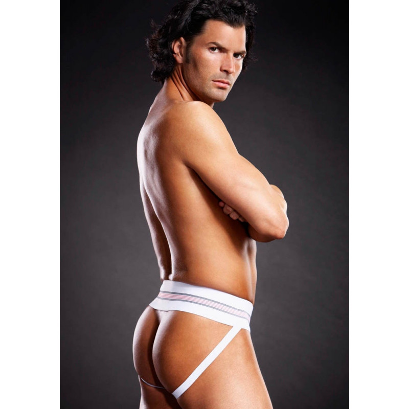 Blue Line Mens Microfiber Jockstrap Blue Line White Jockstraps