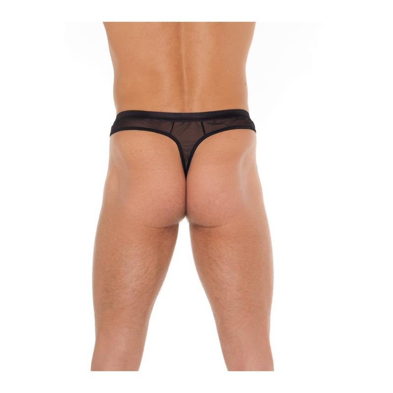 Amorable Ανδρικό Στρινγκ Amorable Fishnet Μαύρο Strings