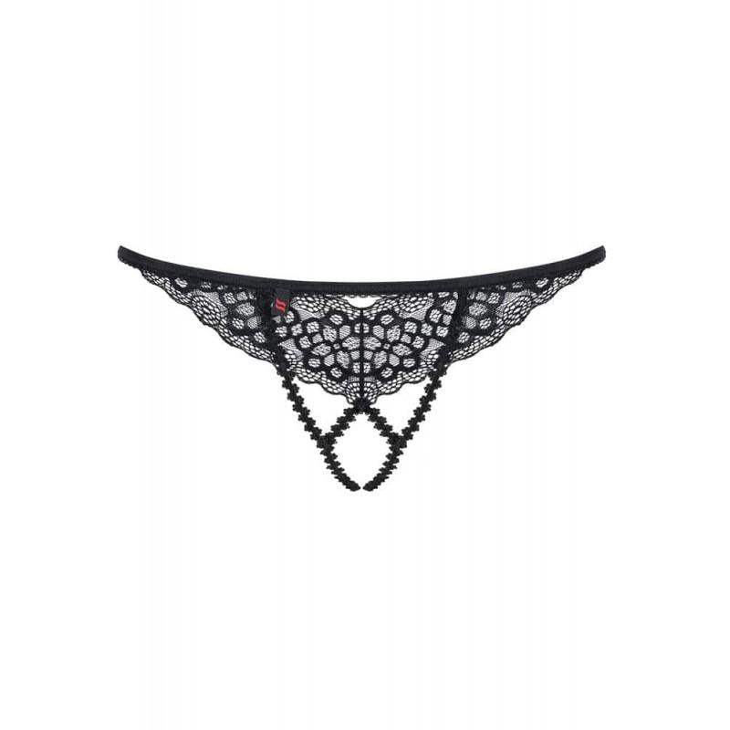 Obsessive Crotchless Thong Obsessive Liferia Black Strings